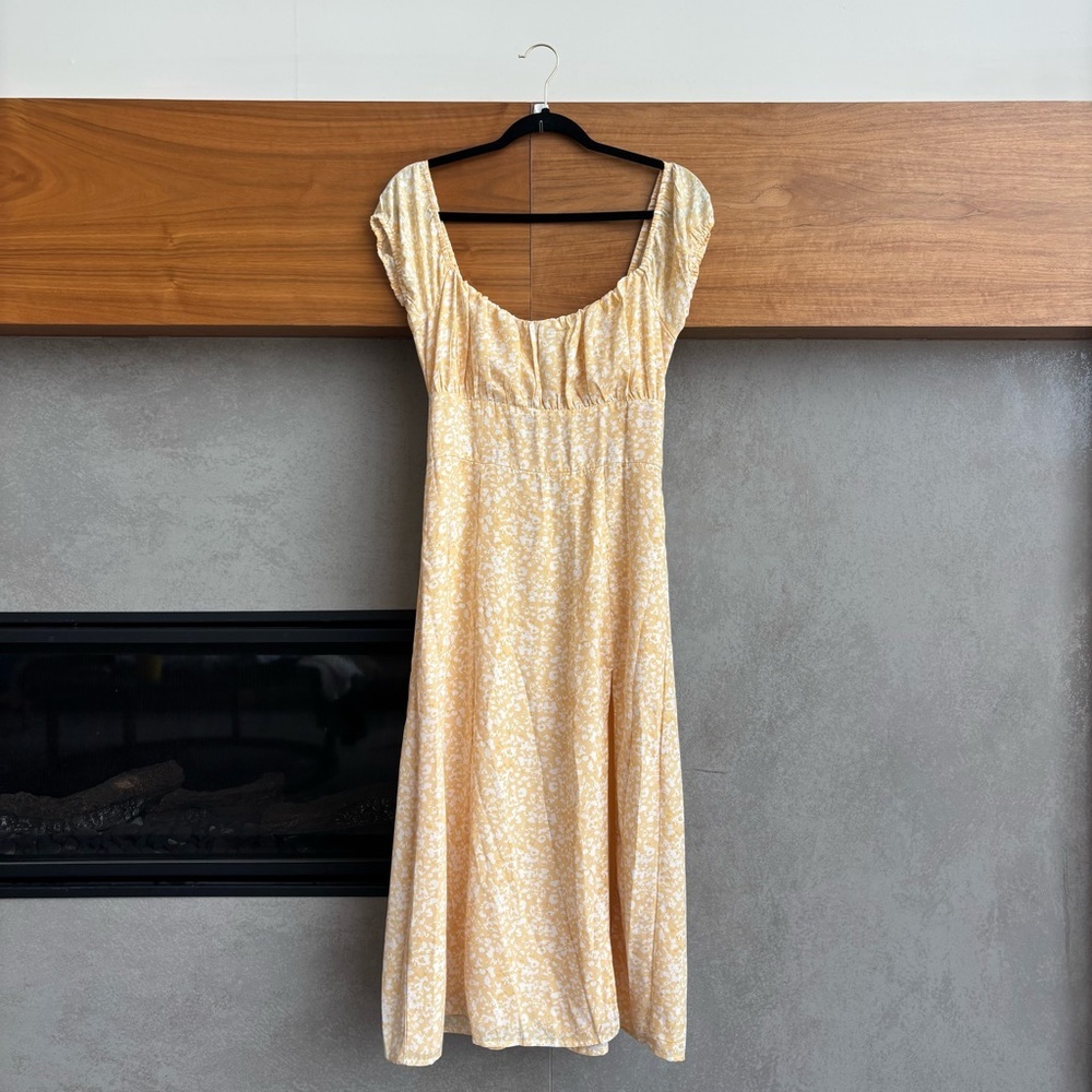 Abercrombie & Fitch Cap Sleeve Scoopneck Midi Dress, Size S